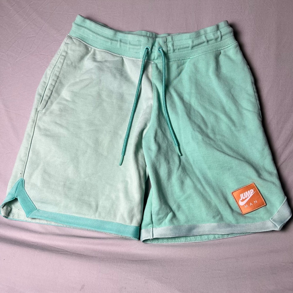 Jordan Jumpman Mens Small Two Tone Mint Green Sweat Shorts CV2020-394